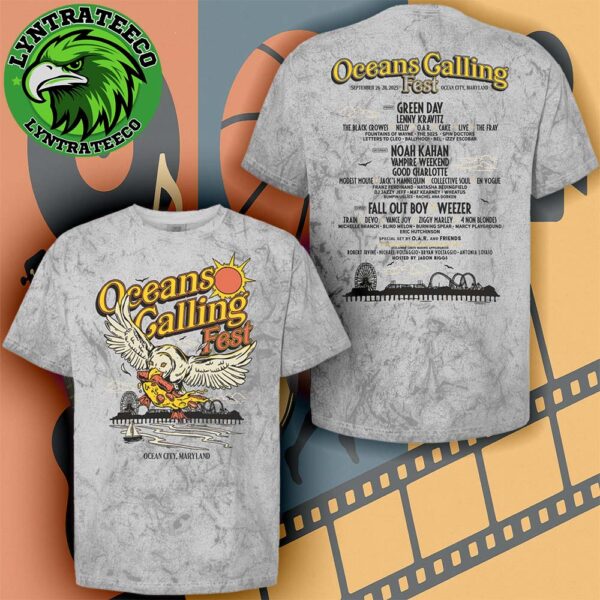 Oceans Calling Live Concert For Full Lineup and Highlights At Ocean City In Maryland On September 26 To 28 2025 All Over Print Shirt