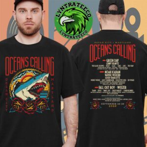 Oceans Calling Live Show Music At Ocean City In Maryland On September 26 To 28 2025 Unisex T-Shirt