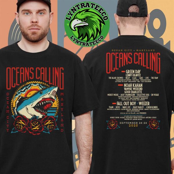 Oceans Calling Live Show Music At Ocean City In Maryland On September 26 To 28 2025 Unisex T-Shirt