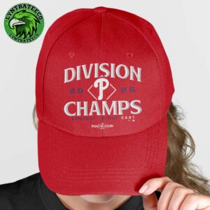 Philadelphia Phillies Back To Back Fanatics Red 2025 MLB NL East Division Champions Locker Room Red Cap Hat Snapback