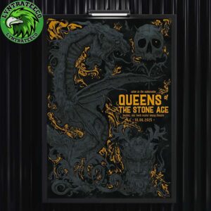 Queens Of The Stone Age At Boch Center Wang Theatre In Boston MA On October 08 2025 Home Decor Poster Canvas