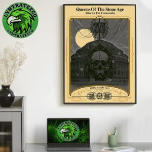 Queens Of The Stone Age At Royal Albert Hall In London On October 29 2025 Home Decor Poster Canvas