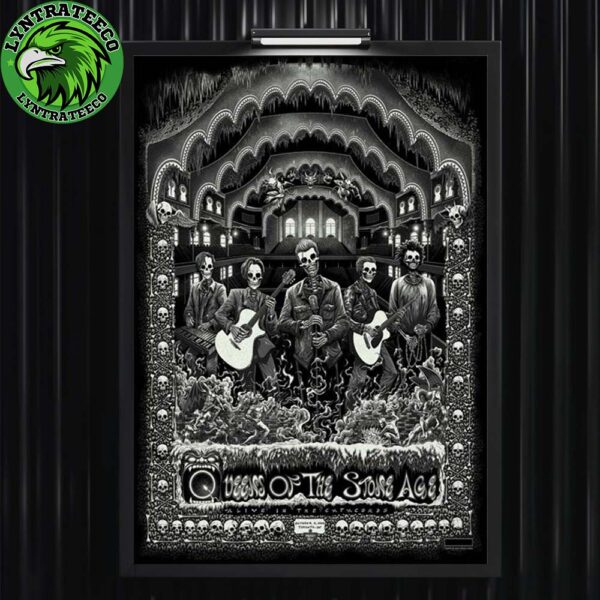 Queens Of The Stone Age At The Catacombs In Toronto ON On Octorber 05 2025 Home Decor Poster Canvas