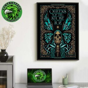 Queens Of The Stone Age At The Catacombs Tour In Milan Italy On October 18 2025 Home Decor Poster Canvas