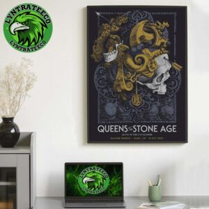Queens Of The Stone Age Live Show Music At Baloise Session In Basel CH On October 21 2025 Home Decor Poster Canvas