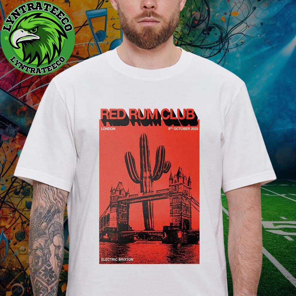 Red Rum Club At Electric Brixton In London UK On October 09 2025 Unisex T-Shirt Red Rum Club At Electric Brixton In London UK On October 09 2025 Unisex T-Shirt