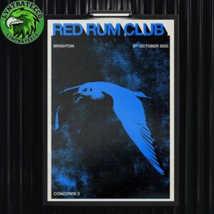 Red Rum Club Live Concert At Concorde 2 In Brighton UK On October 08 2025 Home Decor Poster Canvas