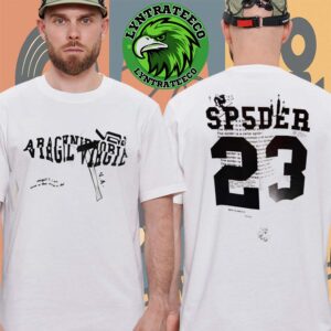 SP5DER x Off-White At Virgil Abloh The Codes Paris For PYREX 23 Arachnid Virgil Tribute VR8 Spider Web Design Streetwear On September 29 And 30 2025 Unisex T-Shirt