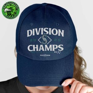 Seattle Mariners Best In The West Navy 2025 MLB AL West Division Champions Locker Room Classic Cap Hat Snapback