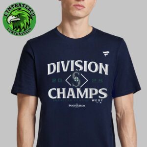 Seattle Mariners Best In The West Navy 2025 MLB AL West Division Champions Locker Room T-Shirt