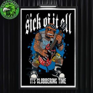 Sick Of It All For It Is Clobbering Time On Octorber 2025 Home Decor Poster Canvas