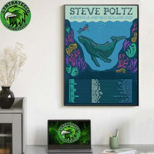 Steve Poltz For Australia And New Zeland Tour Sechdule 2026 Home Decor Poster Canvas