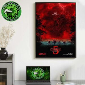 Stranger Things 5 Will Officially Premiere In More Than 350 Theaters In The US On December 31 2025 Home Decor Poster Canvas