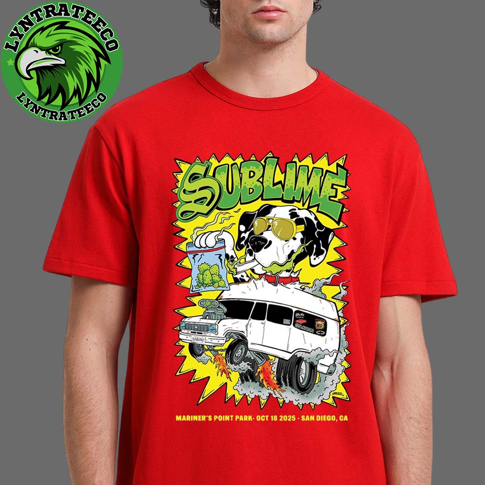 Sublime Live Show Music At Mariners Point Back In San Diego CA On October18 2025 Unisex T-Shirt Sublime Live Show Music At Mariners Point Back In San Diego CA On October18 2025 Unisex T-Shirt