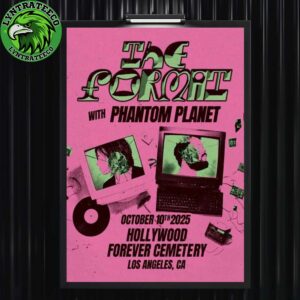 The Format With Phantom Planet At Hollywood Forever Cemetery In Los Angeles CA On Octorber 10 2025 Home Decor Poster Canvas