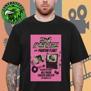 The Format With Phantom Planet At Hollywood Forever Cemetery In Los Angeles CA On Octorber 10 2025 Unisex T-Shirt
