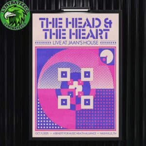 The Head And The Heart Live Concert At A Benefit For Music Health Alliance In Nashville TN On October 11 2025 Home Decor Posster Canvas
