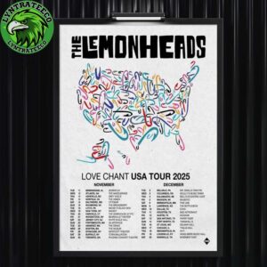 The Lemonheads For Love Chant USA Tour Sechdule On November And December 2025 Home Decor Poster Canvas