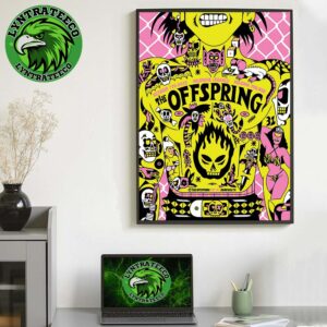 The Offspring Live Show Music At Helsingin Jaahali In Helsingin Finland On October 07 2025 Home Decor Poster Canvas