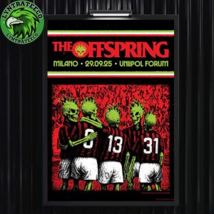 The Offspring Live Show Music At Uniipol Forum In Milano On September 29 2025 Home Decor Poster Canvas