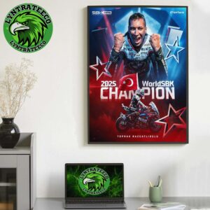 Toprak Razgatlioglu Of BMW For WorldSBK Champions 2025 Home Decor Poster Canvas