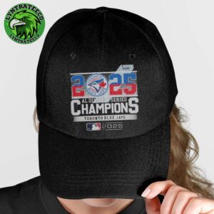 Toronto Blue Jays 2025 AL Division Series Champions MLB American League Division Series Team Logo Adjustable Cap Hat Snapback