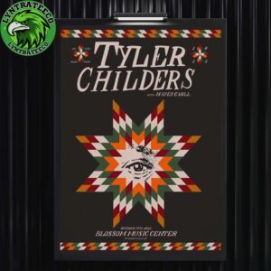 Tyler Childers At Blossom Music Center In Cuyahoga Falls Ohio On October 07 2025 Home Decor Poster Canvas