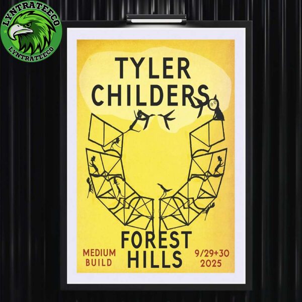 Tyler Childers At Medium Build In Forest Hills On September 29 And 30 2025 Home Decor Poster Canvas