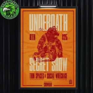 Underoath Secret Show At Crowbar In Tampa FL On Octorber 06 2025 Home Decor Poster Canvas