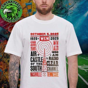 WSM Turn 100 Years At The Air In Nashville TN On Octorber 05 2025 Unisex T-Shirt