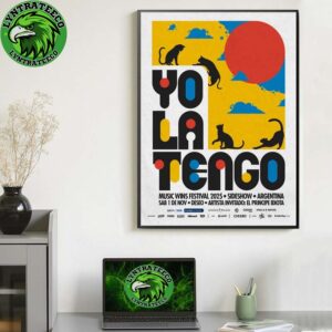 Yo La Tengo For Music Wins Festival 2025 Home Decor Poster Canvas