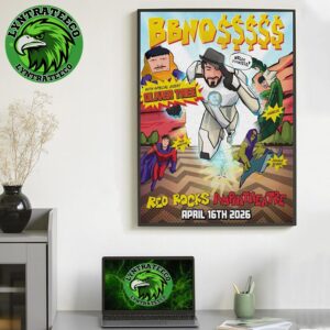 bbno$ With Special Guest Oliver Tree At Red Rocks Amphitheatre In Morrison CO On April 16 2026 Home Decor Poster Canvas