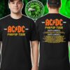 ACDC PWR UP Tour Australia 2025 Merch Tee Dates For 2025 Australian Tour Two Sided Print T-Shirt ACDC PWR UP Tour Australia 2025 Merch Tee Dates For 2025 Australian Tour Two Sided Print T-Shirt