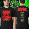 ACDC PWR UP Tour 2026 Merch Tee South America And North America 2026 Two Sided Print Unisex T-Shirt