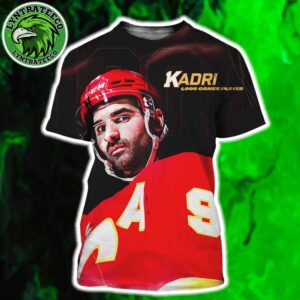 Congrats Nazem Kadri Named To Reaching 1000 NHL Career Games All Over Print T-Shirt