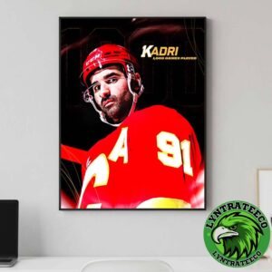 Congrats Nazem Kadri Named To Reaching 1000 NHL Career Games Home Decor Poster Canvas
