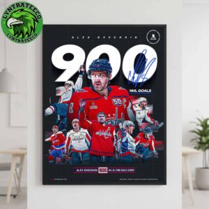 Congratulations Alex Ovechkin To The Washington Capitals On Becoming The First Player In NHL History To Reach 900 Goals Poster Canvas