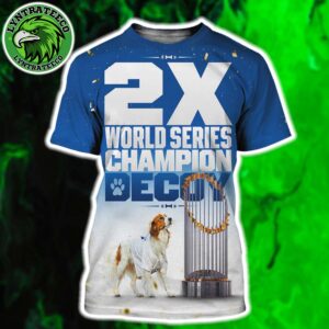 Decoy 2X World Series Champion 2025 Los Angeles Dodgers MLB World Series Champions 2025 All Over Print T-Shirt