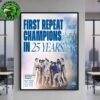 MLB Los Angeles Dodgers Beat Toronto Blue Jays Crowned 2025 World Series Champions Home Decor Poster Canvas