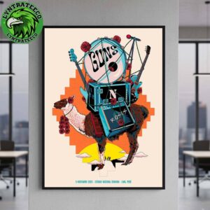 Guns N Roses Lima Peru 2025 Poster Tonight For Estadio Nacional Stadium On 5 Noviembre 2025 Home Decor Poster Canvas