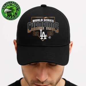 Los Angeles Dodgers Named To 2025 World Series Champions Arch Classic Cap Snapback Hat