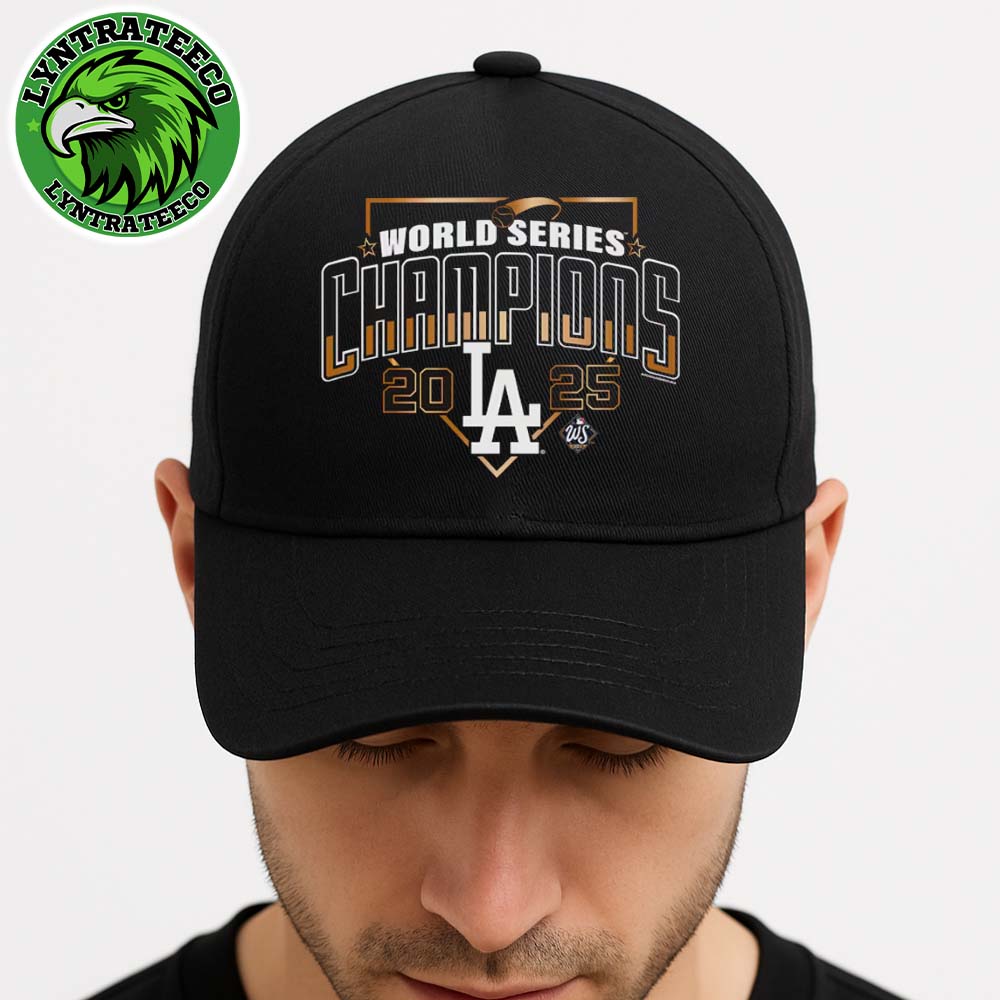 Los Angeles Dodgers Named To 2025 World Series Champions Arch Classic Cap Snapback Hat