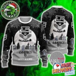 Los Angeles Kings Hockey NHL Custom Name Ugly Christmas Sweater Gift For Holiday 2025