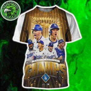 MLB Los Angeles Dodgers Beat Toronto Blue Jays Crowned 2025 World Series Champions All Over Print T-Shirt