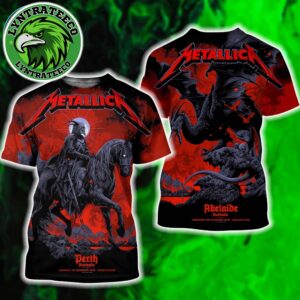 Metallica Ken Taylor Poster For M72 Perth And M72 Adelaide Pop-Up In Australian And NZ Tour Australia November 1st And November 5th 3D T-Shirt