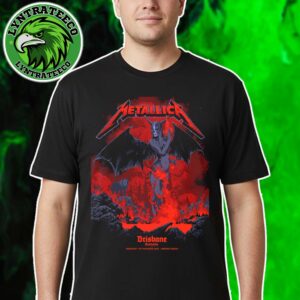 Metallica M72 Brisbane Pop-Up Shop Exclusive Poster For Brisbane Australia At Suncorp Stadium On November 12th 2025 T-Shirt