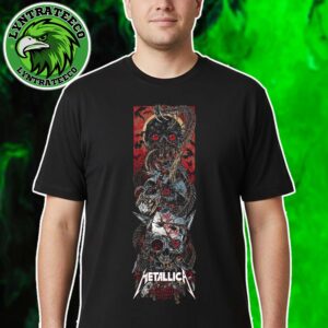 Metallica Rhys Cooper M72 Melbourne 2025 Poster For Melbourne Australia At Marvel Stadium On November 8th 2025 Unisex T-Shirt