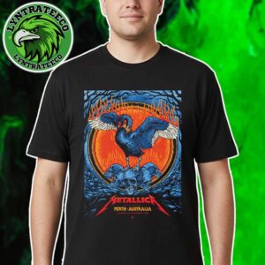 Metallica Tonight In Perth Australia 2025 Concert Poster For Optus Stadium M72 Perth 2025 On Saturday 1st November 2025 Unisex T-Shirt