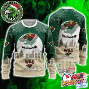 Minnesota Wild Hockey Team NHL Holiday Christmas Xmas Ugly Christmas Sweater 2025