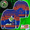 NCAA Boise State Broncos x Grinch Football Ugly Christmas Sweater Gift For Holiday 2025